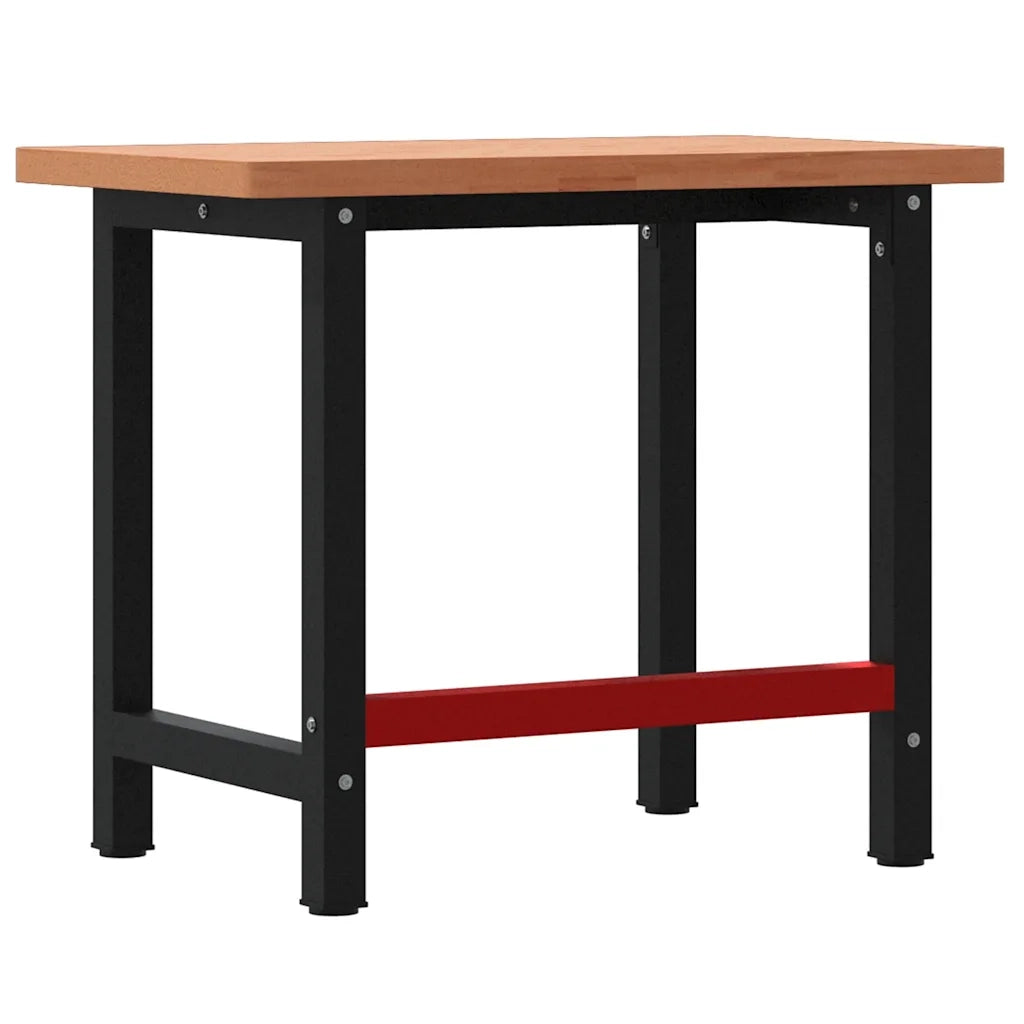 Banco Lavoro 100x60x83 cm Legno Massello Faggio Rettangolare CFW9010918