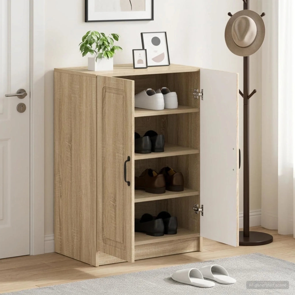 Mobile per scarpe UTRECHT 59,5 x 39,5 x 87 cm Rovere Sonoma 897747