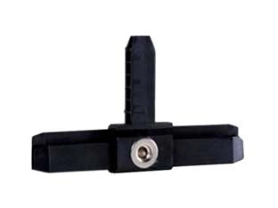 TEE PLASTICA MAGNETICO PER PROFILO LINEA C- - nero - 25 pezzi SANGIORGIO