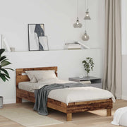 Struttura del letto con testiera Legno vecchio 98.5 x 200 cm