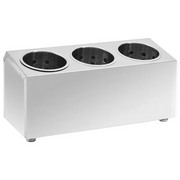 Portaposate con 3 Inserti Rettangolare in Acciaio Inox CFW5516052