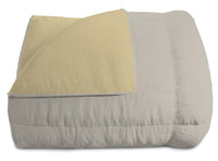 Trapunta Invernale Matrimoniale Doubleface 300gr Panna/Grigio Chiaro