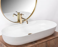 Lavabo Da Appoggio Rea Cleo 81 White