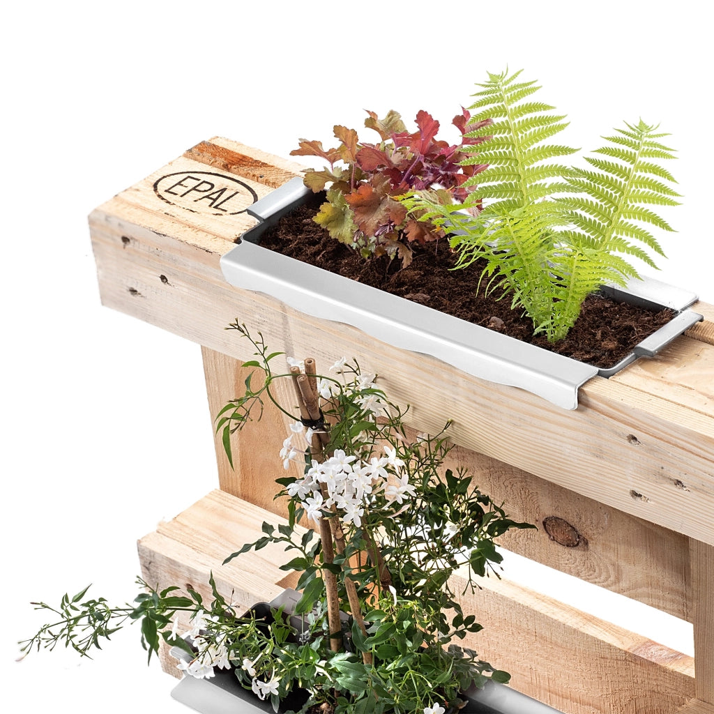 Vaso da fiori KADAX Vasi da fiori per Europallets Box 40 cm Vaso da fiori 10 pezzi