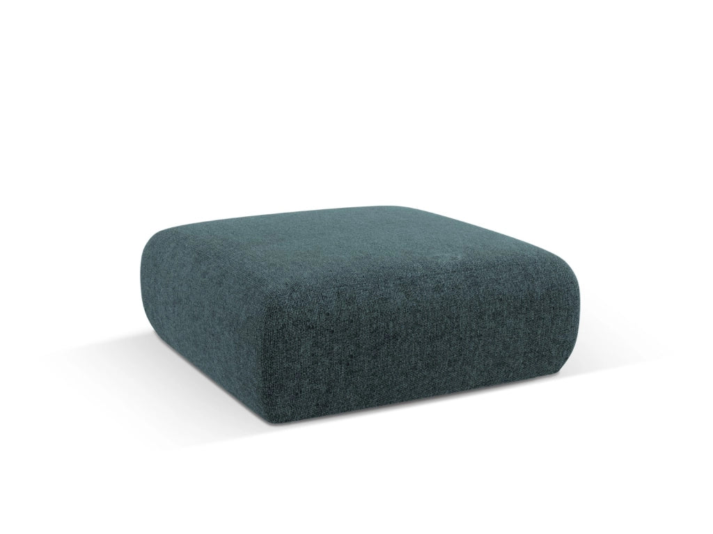 Cosmopolitan Design - Pouf "Nolio" 2 posti in ciniglia petrolio 