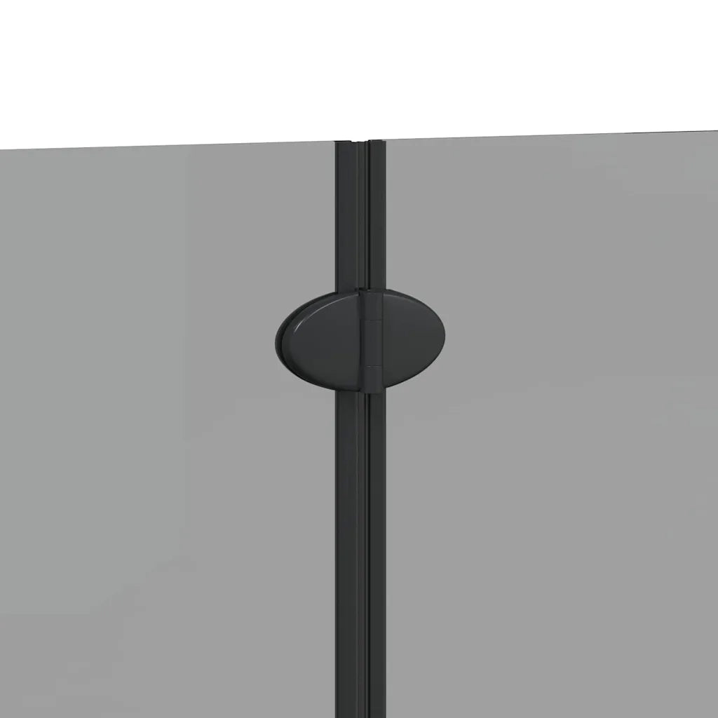 Involucro Doccia Nero 120 x 140 cm Vetro ESG e Alluminio