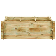 Fioriera | Cassetta per fiori | Vaso Giardino Letto Vegetale in Legno di Pino 120x120x40cm