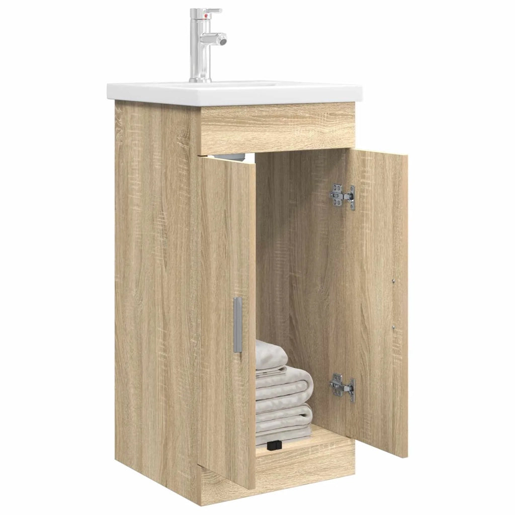 Mobile da bagno con lavabo Rovere Sonoma 42 x 40 x 84,5 cm 890674