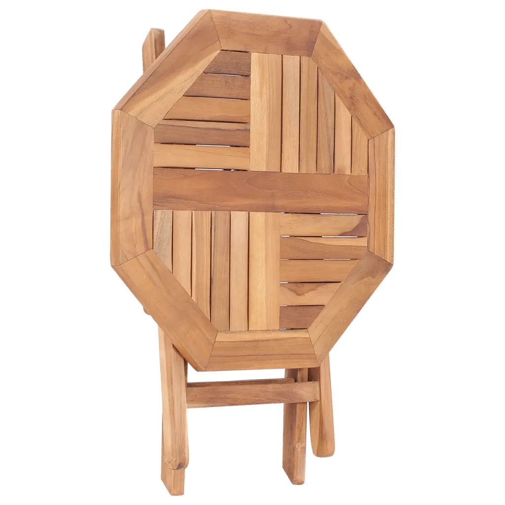 Tavolo da Giardino Pieghevole 45x45x45 cm in Legno di Teak 48978