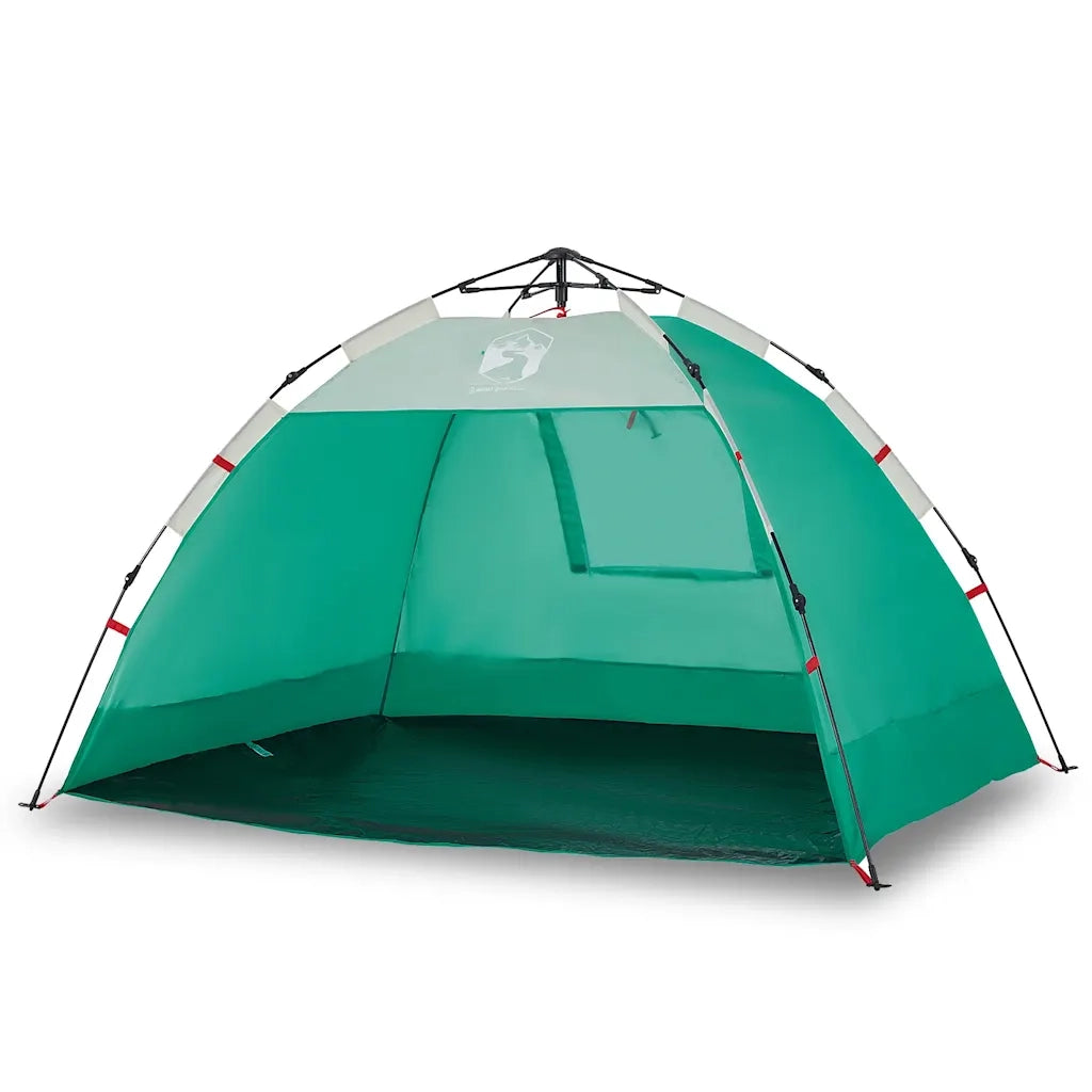 Tenda da Spiaggia 2 Persone-Tenda da campeggio Verde Rilascio Rapido Impermeabile 574790