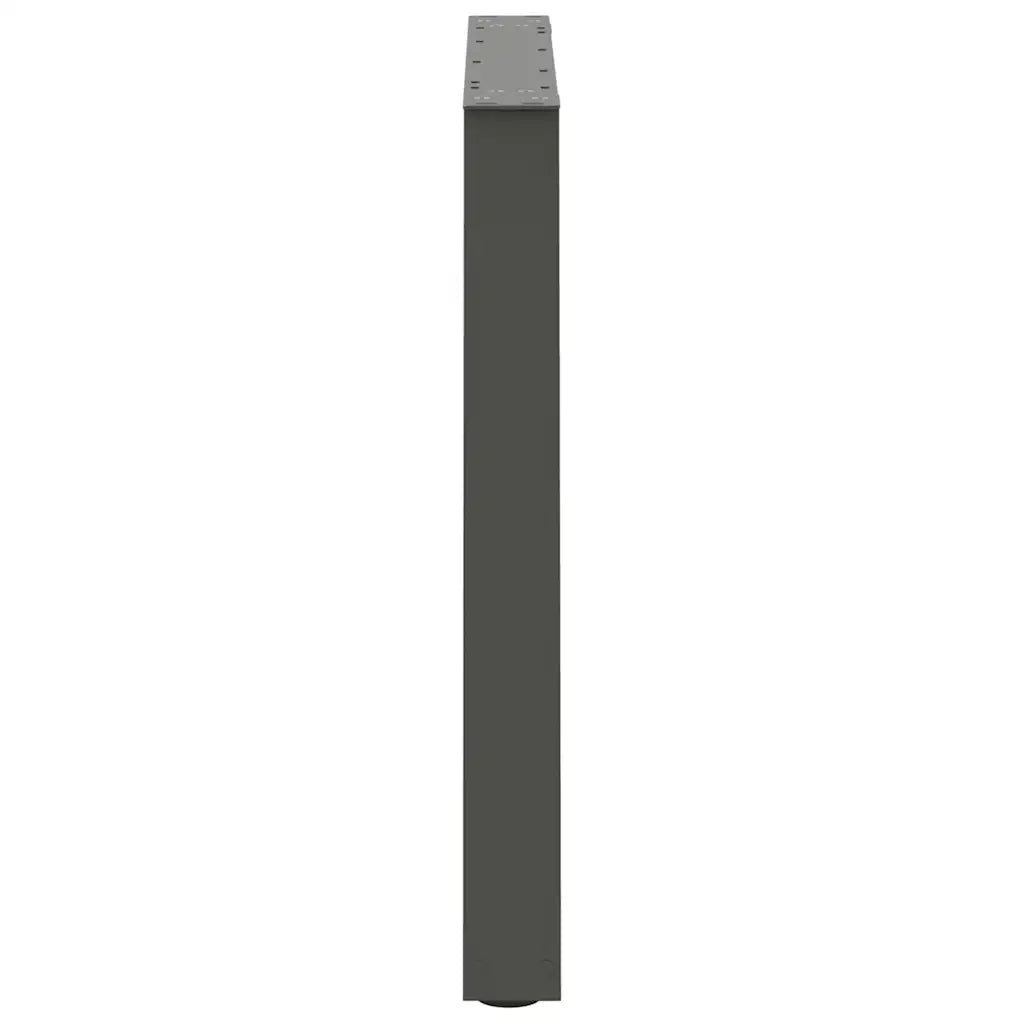 vidaXL Gambe per tavolo da pranzo a forma di V 3 pz Antracite 80x(72-73,3) cm Acciaio