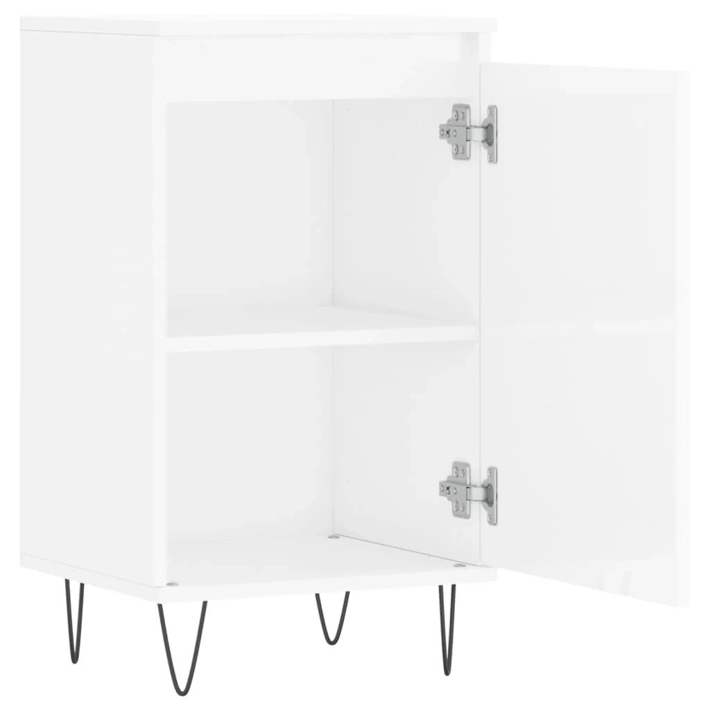 Buffet credenza cassettiera armadio mobile contenitore organizer per cucina soggiorno salotti set da 2 lucido 40 x 35 x 70 cm legno ingegnerizzato marrone 02_0036704