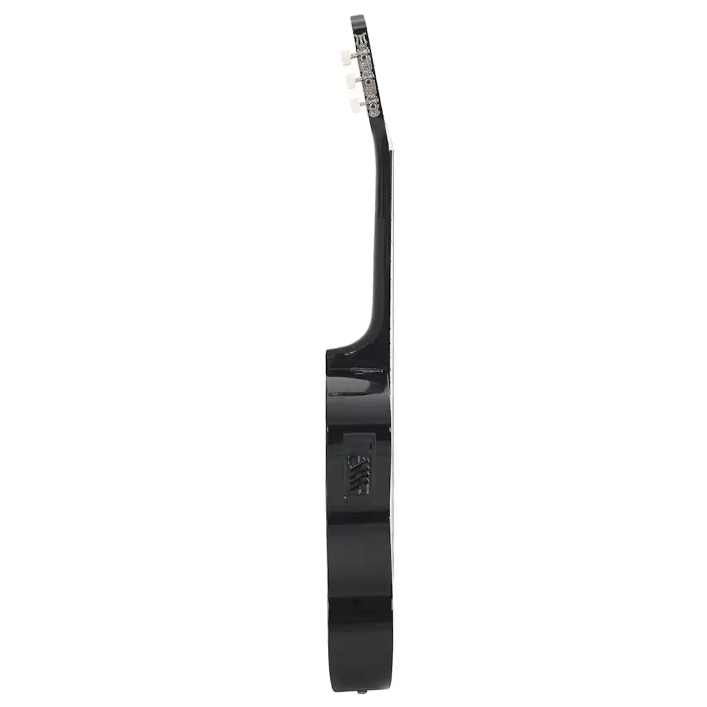 Chitarra Classica Western con Equalizzatore e 6 Corde Nera