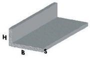 5pz profilo argento h.100 cm elle 15x10x1 mm cod:ferx.33446