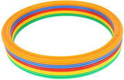 Set di anelli di velocità 10 anelli - 10 gomme - insieme di anelli multicolore per bambini - anelli per gioco all'aperto - anelli in plastica - 28 cm - anelli di velocità