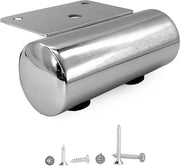 Piedi per mobili in acciaio inox - 44 mm di altezza - Ø 40 mm - piedi per cassetti - piedi per divano letto - inclusi viti - 8 pezzi