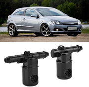 Foglia di raffreddamento per rientranze - Peso leggero - Duraturo - Ricambi sostitutivi - Per Opel - 2 pezzi - Materiale ABS - Bocchetta di spruzzo
