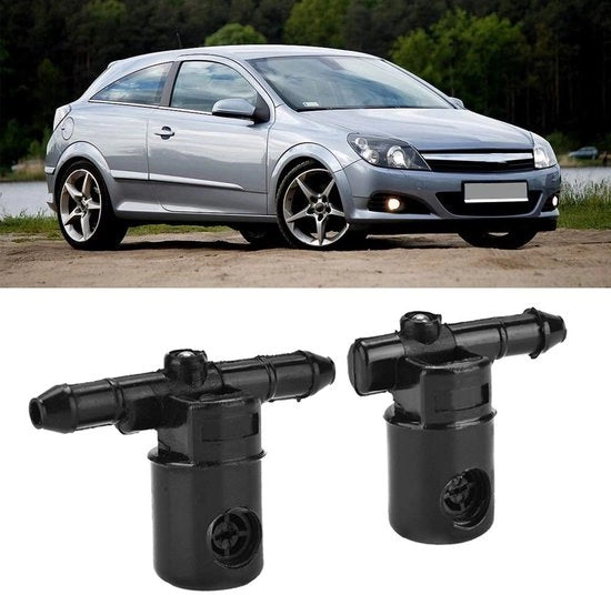 Foglia di raffreddamento per rientranze - Peso leggero - Duraturo - Ricambi sostitutivi - Per Opel - 2 pezzi - Materiale ABS - Bocchetta di spruzzo