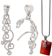 Ferruccio a Clip per Catena con Chiusura a Spillo - 2 Pezzi - Connettori Curvati Completi - Ideali per Catene - Duraturi e Resistenti