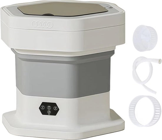 Migliori mini waschine portatile per viaggi, piccola lavatrice portatile e asciugatrice, piccolo lavaggio per viaggi, grande lavatrice portatile per appartamenti, tende da campeggio, camper - grigio