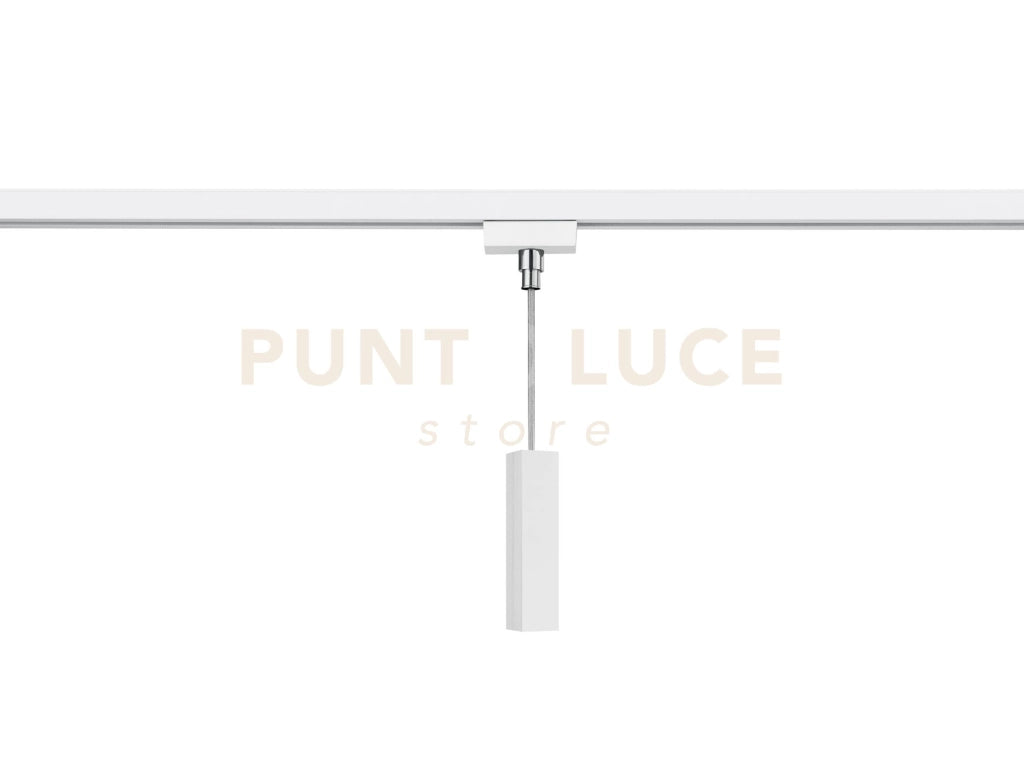 DUOLINE INNESTO UNIVERSALE PER SOSPENSIONI H. 7,6CM MAX 60W PER SISTEMA BINARIO COLORE BIANCO