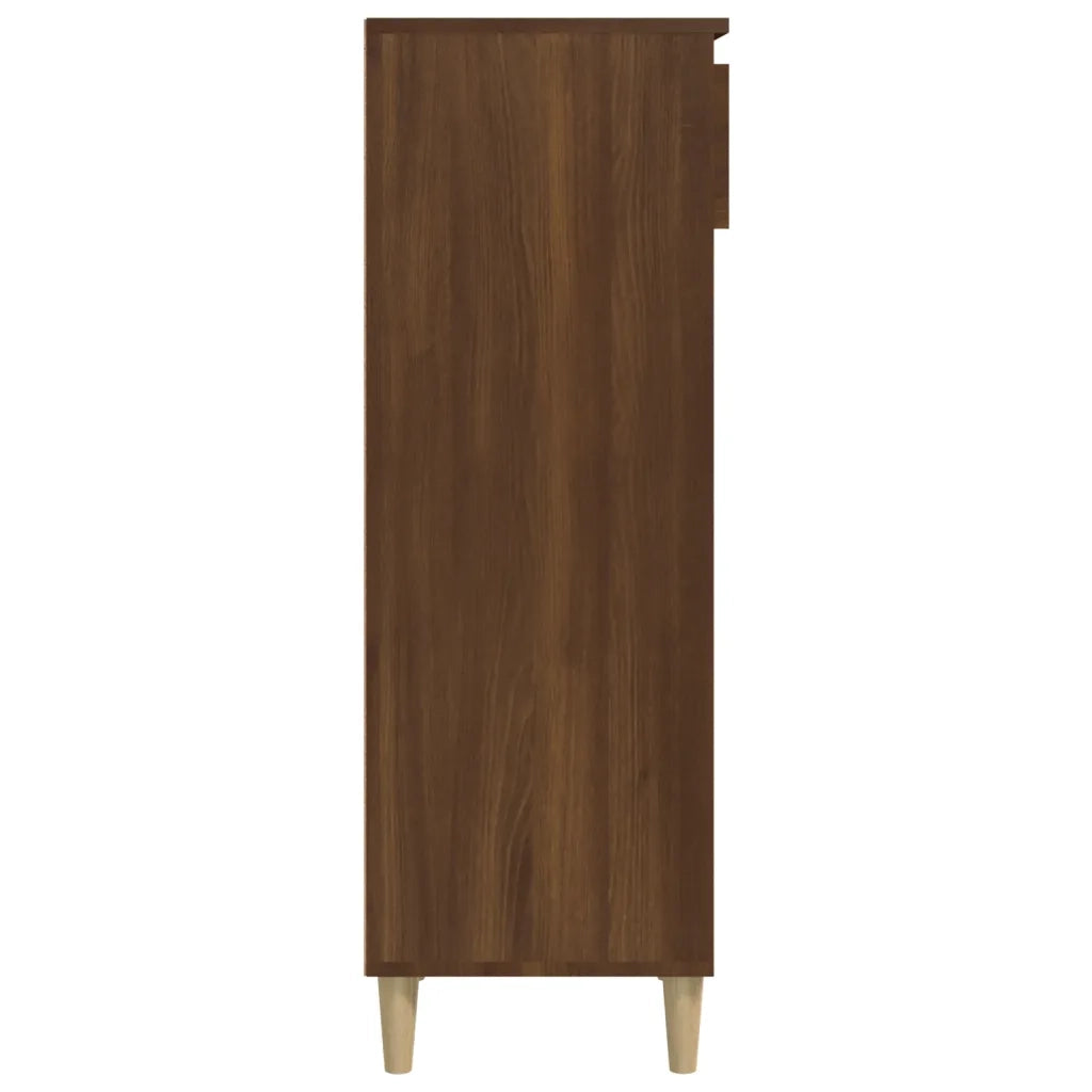 Scarpiera Rovere Marrone 40x36x105 cm in Legno Multistrato 819779