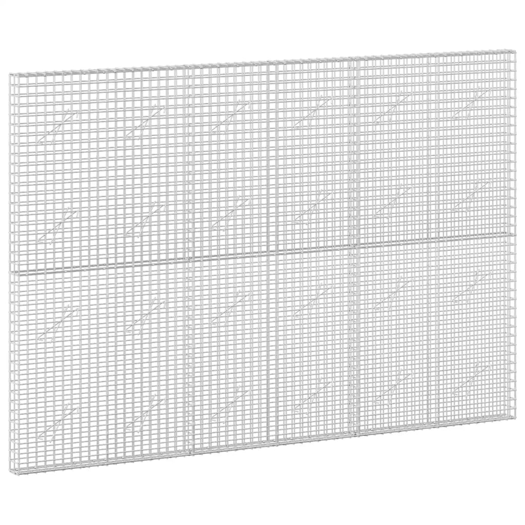Gabione con filo da 5 mm e rete da 5x5 cm 300x10x200 cm 3464016