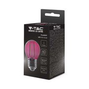 Bulbo del filamento di colore rosa G45 2W G45 E27