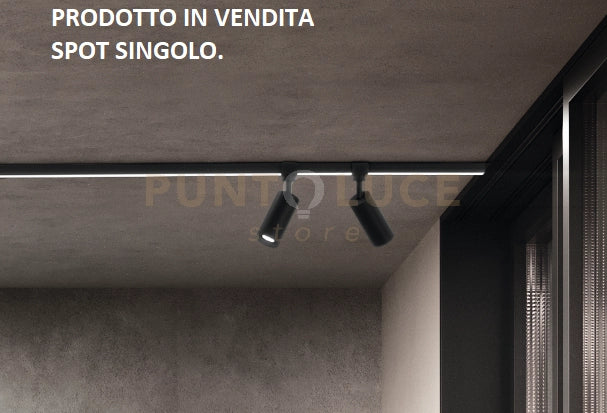 SPOT IP65 LED 15W 3000K 990LM NERO D.5,5CM L.12CM OUTY