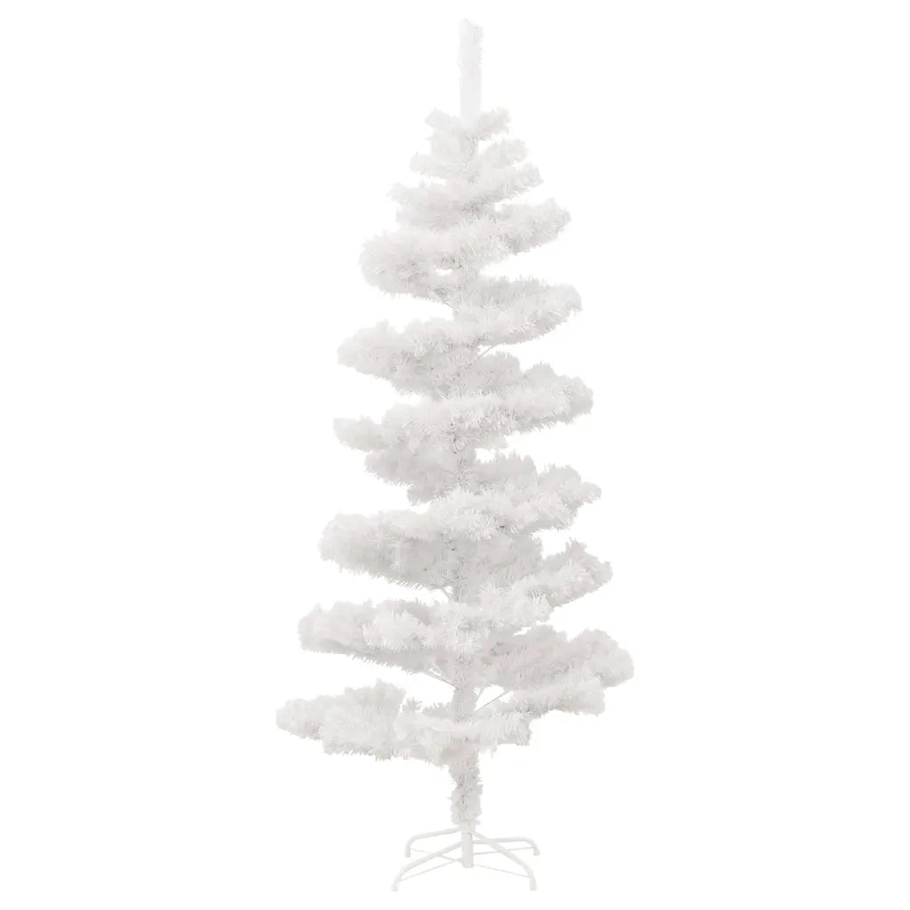 Albero di Natale Preilluminato con Vaso Bianco 150 cm in PVC 344653