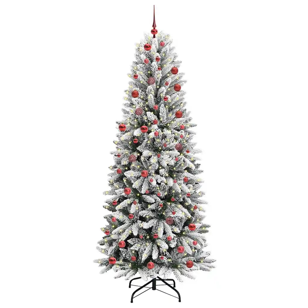 Albero di Natale Artificiale-Albero Natalizio con 300 LED Bianco 210 cm 832943