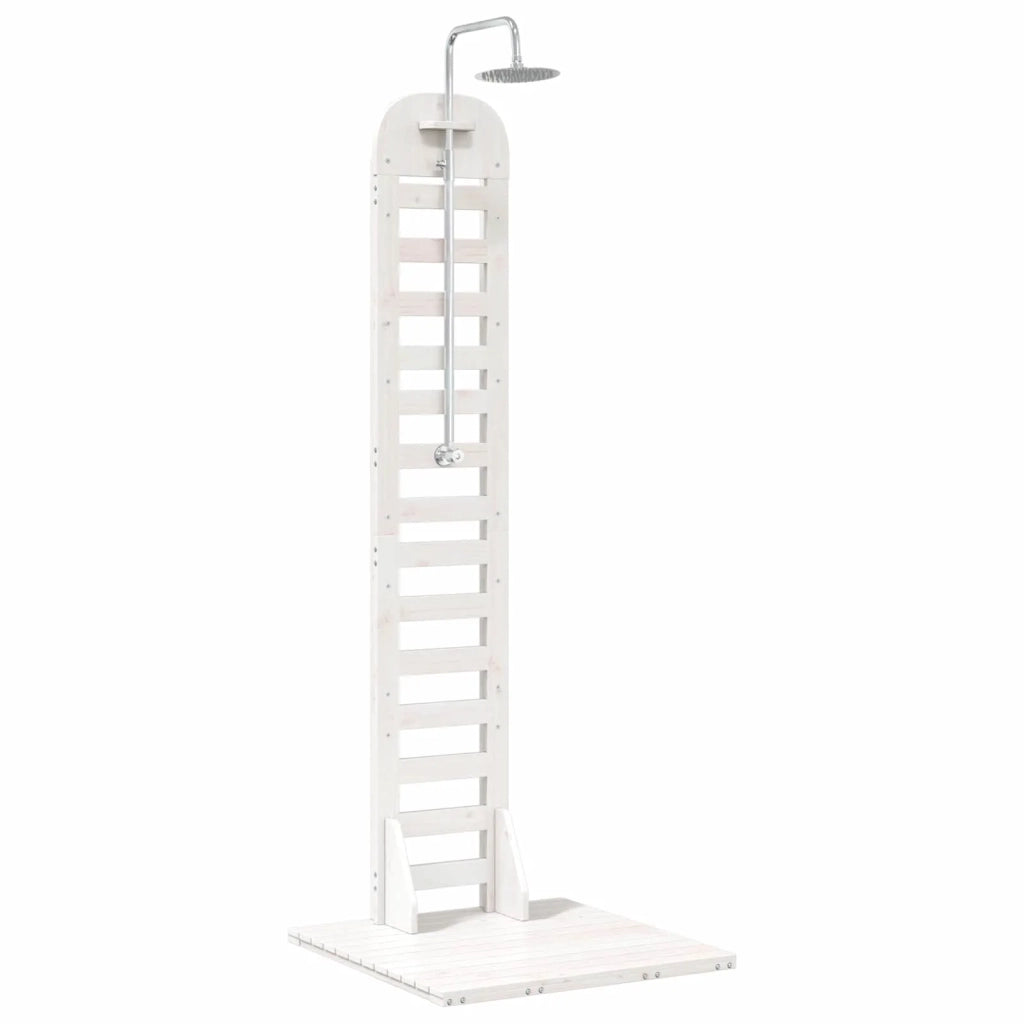 Doccia da esterno 223 cm Legno massello di pino e acciaio inox 886329