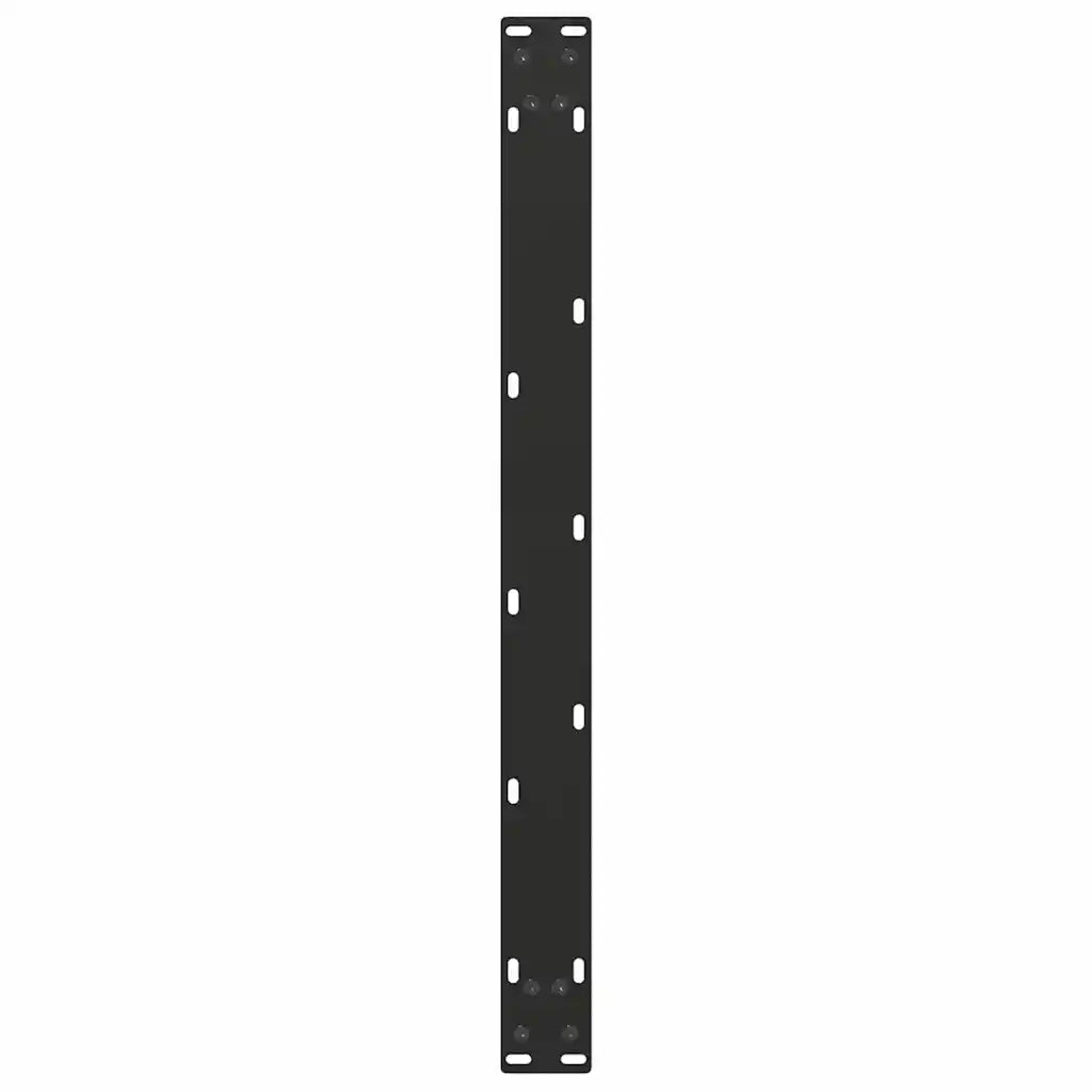 Gambe per Tavolino da Caffè a Forma di U 2 pz Nere 70x(42-43) cm Acciaio 4013164