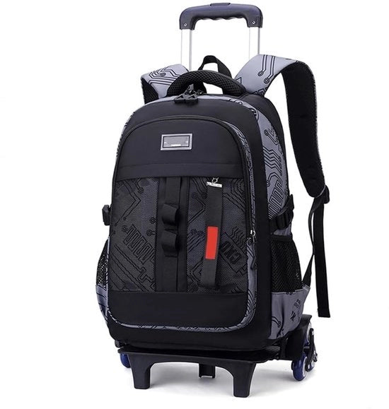 Borsa da Viaggio Trolley 35L - Borsa da Viaggio Ripiegabile - Impermeabile Nylon - Borsa da Scuola per Ragazzi - Grande Capacità - 32x24x46cm