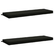 Cuscini per Panchina a 2 Pezzi SOEST 2 pz 100% Poliestere Nero 950329