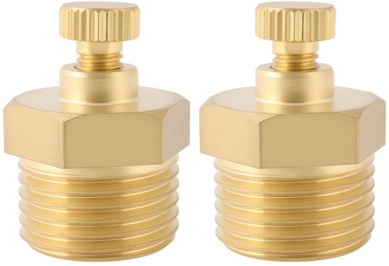 Valvola a Vento 1/2" BSP - Alluminio - 2 Pezzi - Resistenza Corrosiva - Progettazione Manuale - Struttura Compatta - Alta Resistenza alla Pressione - Valvola di Ventilazione