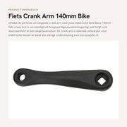 Arma di Pedale per Bicicletta - 140mm - Fissa per Bicicletta - Fermo in Lega Leggera - Arma di Pedale Sostituibile - Resistente e Duraturo - Adatto per Biciclette Elettriche