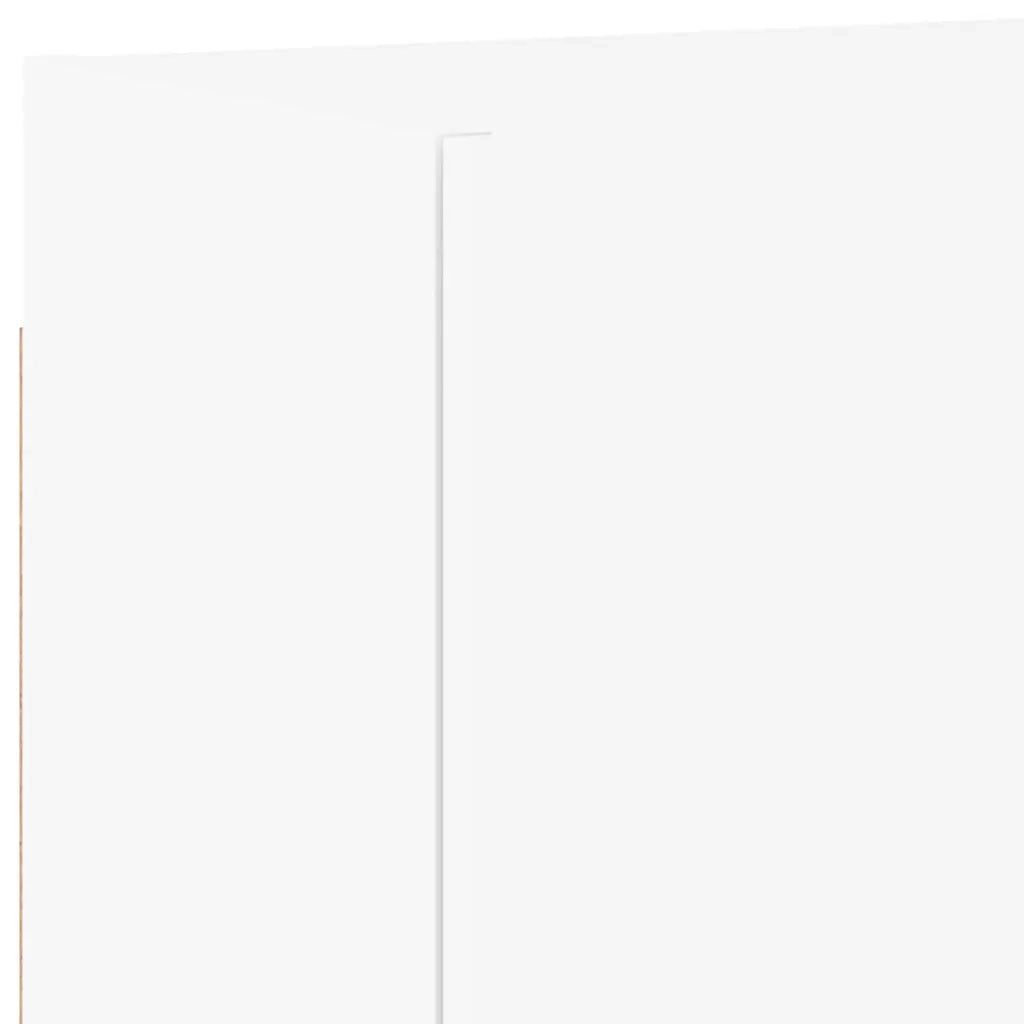 Mobili TV a Muro 4pz Bianchi in Legno Multistrato 3216500