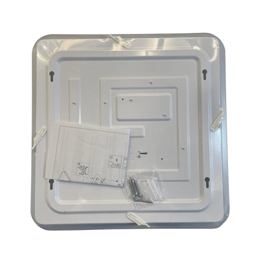 Plafoniera LED quadrata 38cm 24W 4000K oro Light Prestige