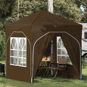 Tenda per feste a pop-up-Gazebo 192 x 192 x 245 cm Tortora 192959