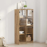 Credenza-Buffet-Armadio da cucina Rovere artigianale 68 x 37 x 142 cm Legno multistrato
