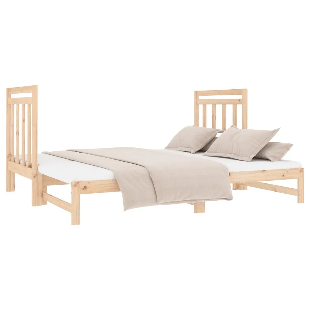 Dormeuse Estraibile 2x(90x190) cm Legno Massello di Pino cod mxl 34053