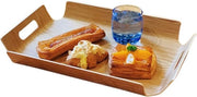 Dish Tray 60x60 Piatto da tavola curvo piastra di legno maniglia piastra da tè colazione piastra da caffè piatto da hotel 395 x 285 cm piatto da dessert 60x60