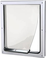 Cat Flap con Chiusura a Doppia Faccia - Bianco - Medio - Dimensioni Extra Grandi