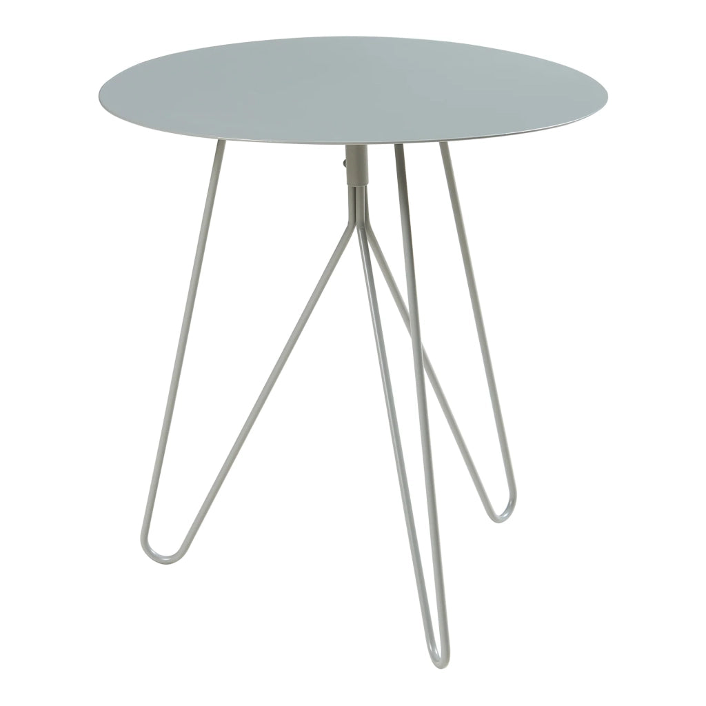 Tavolino laterale 45 x 43 cm metallo grigio 03_0010937