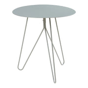 Tavolino laterale 45 x 43 cm metallo grigio 03_0010937