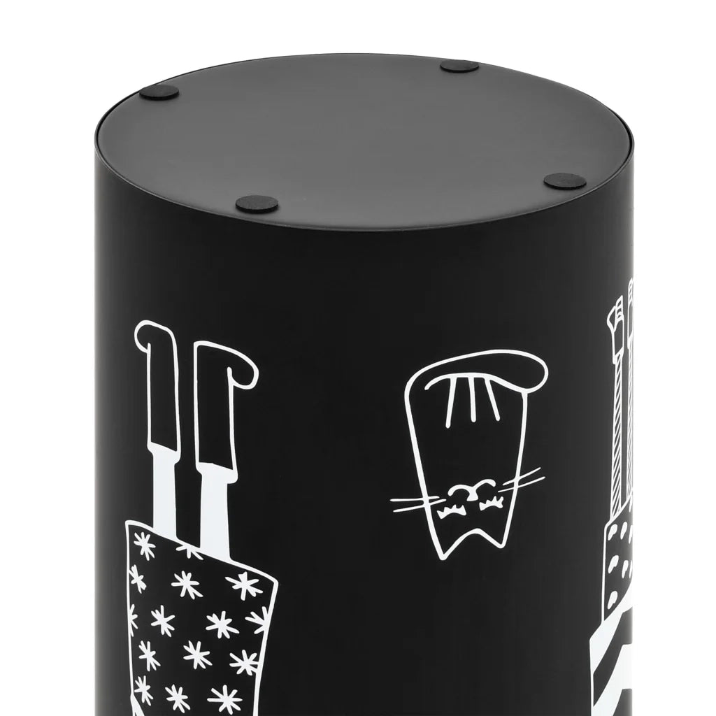 Porta Ombrelli con Disegni di Ragazze in Acciaio Nero 246800