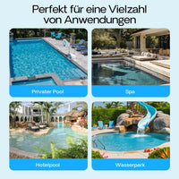 Pompa piscina per ricircolo con velocità regolabile 750W 21000l/h 17m Pompa di circolazione