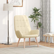 vidaXL Sedia Relax Crema in Tessuto