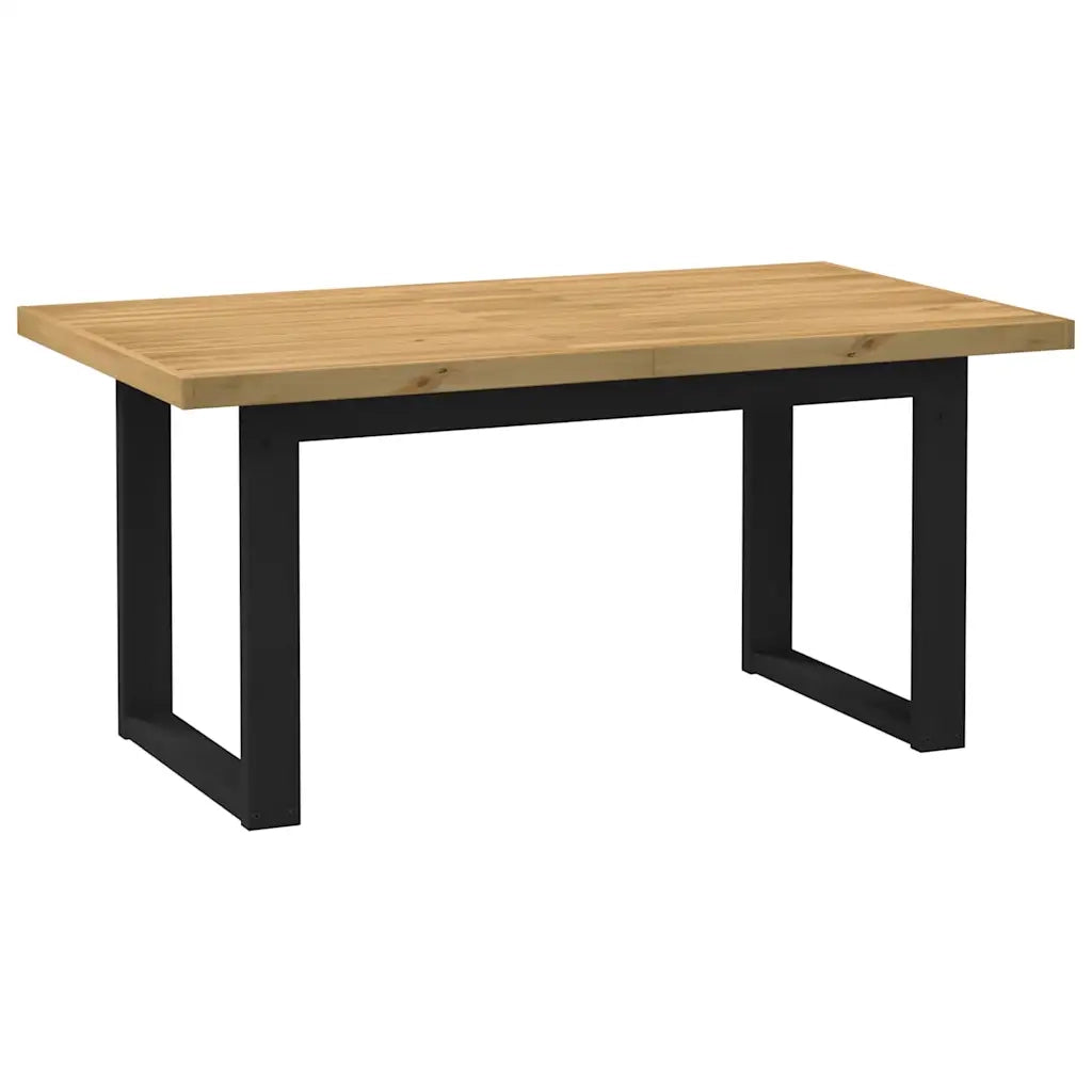 Tavolo Pranzo NOAIN Gambe a Forma U 160x90x75 cm Legno Massello 4100044